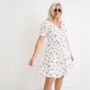 Madewell Daylily Pintuck Dress in Sweet Blossoms Size 12